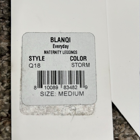 BLANQI every day maternity belly support leggings size medium color stor… - Picture 8 of 9